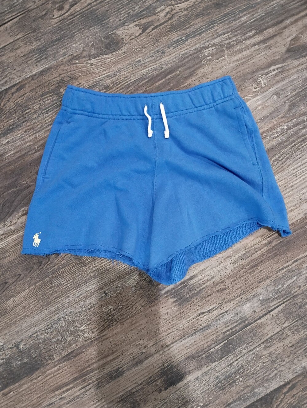 Ralph Lauren Blue Cotton Drawstring Girl’s Shorts Size Small New